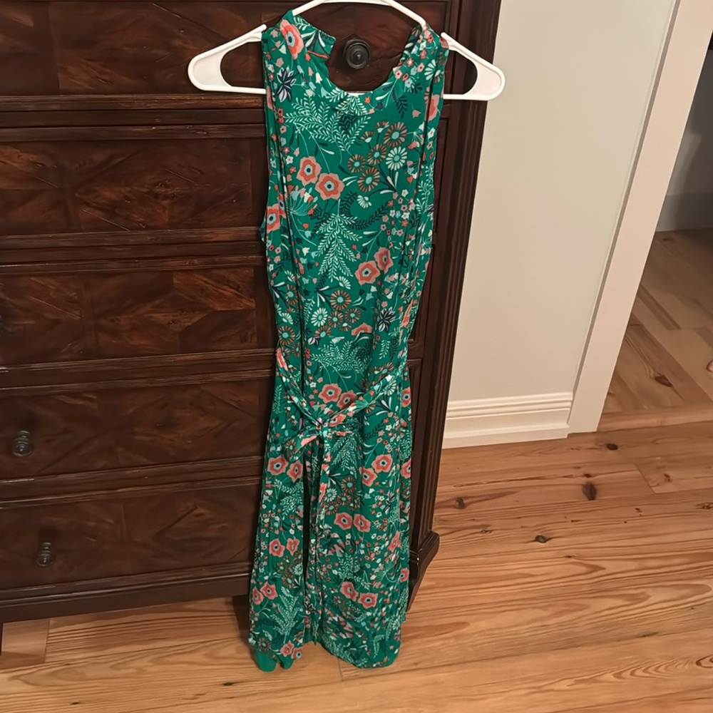 Boden women’s floral green dress size US12 UK16. Excellent condition!